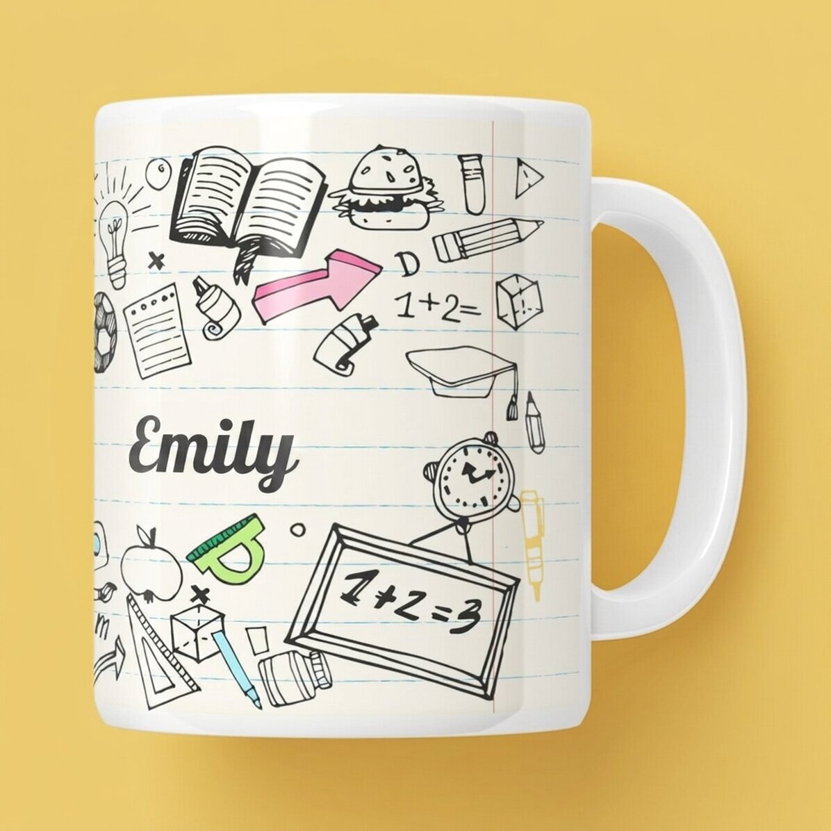 Personalised mug with text - Teachers