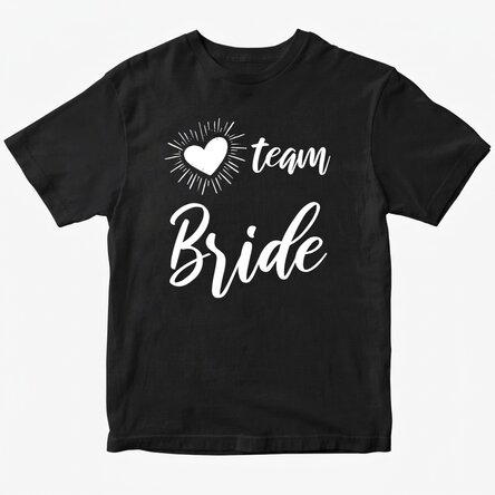 Personalised T-shirt with text - Team Bride