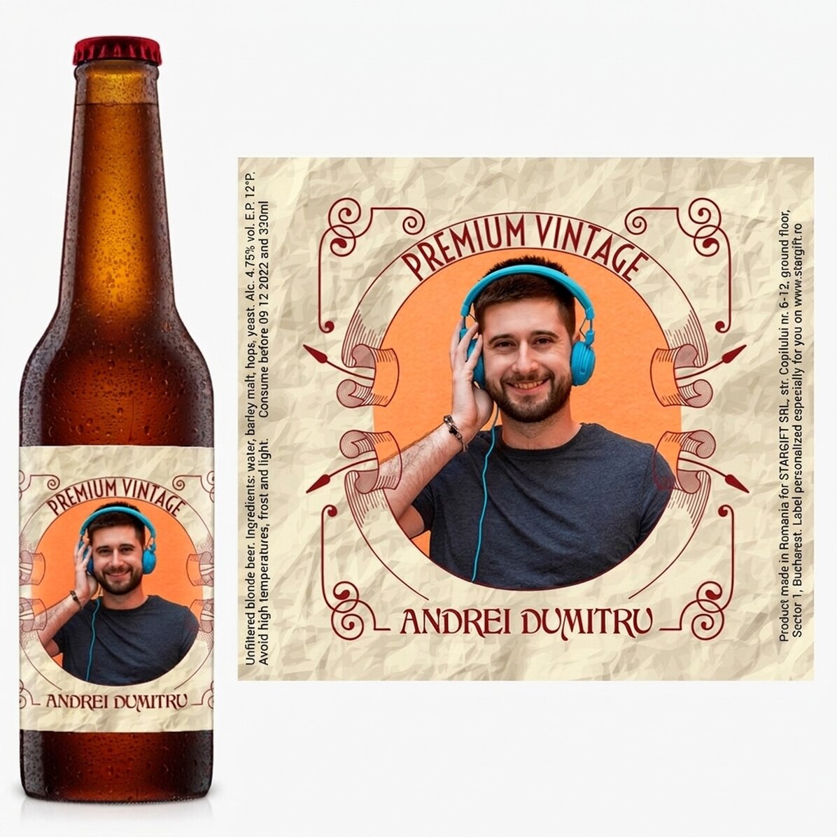 Personalised beer - Premium vintage