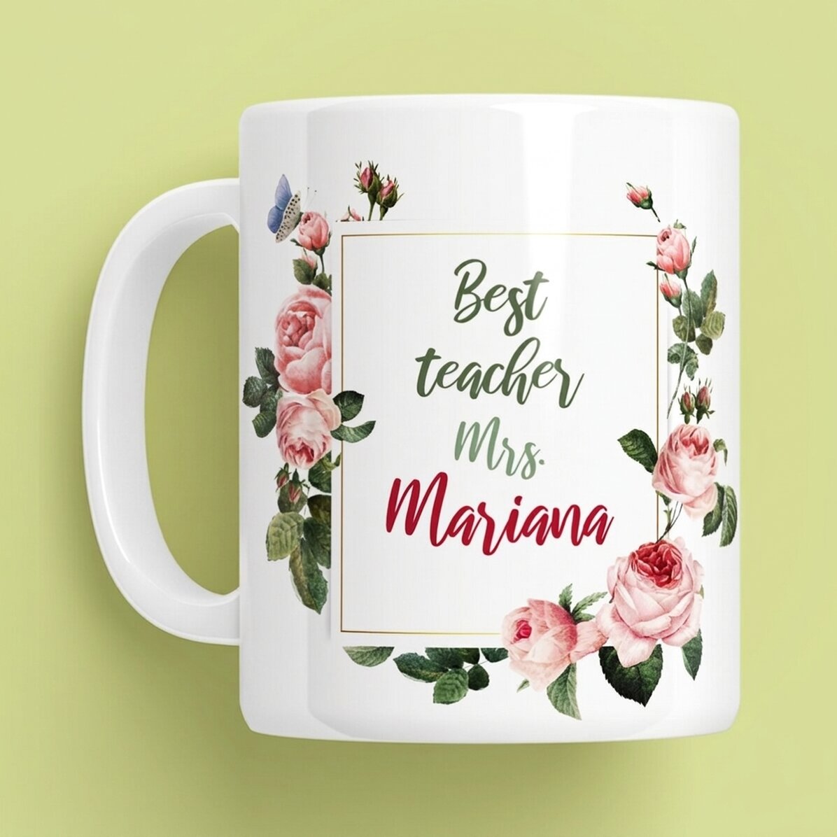 Personalised mug with text - Best teacher