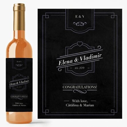 Personalised wine with text - Special occasions