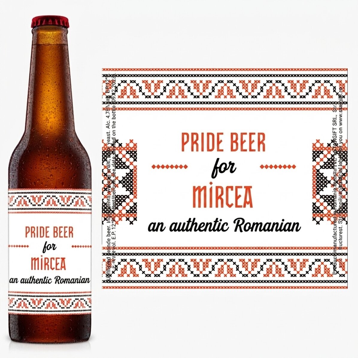 Personalised beer with text - Proud beer