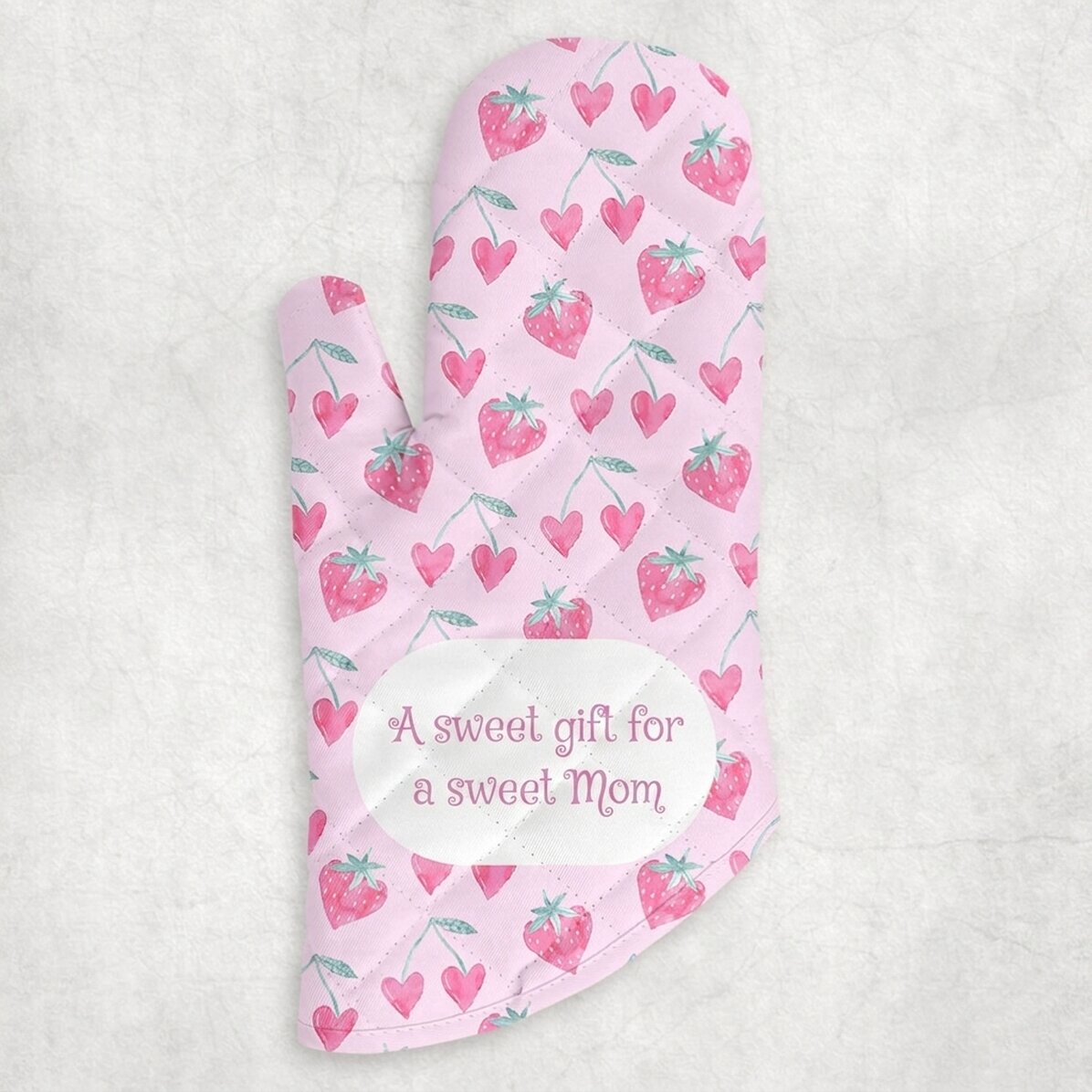 Personalised oven glove with text - Sweet