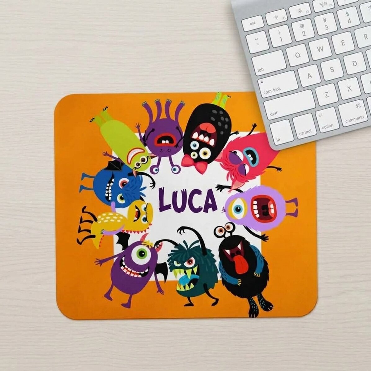 Personalised mouse pad with text - Halloween design