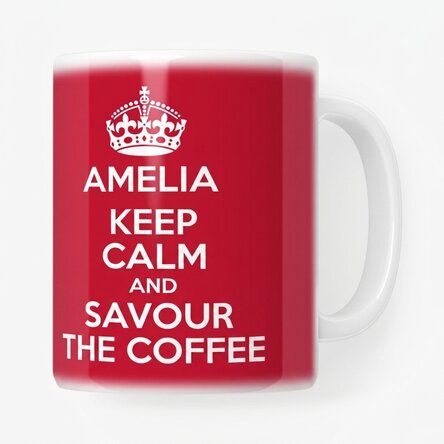 Personalised mug - KEEP CALM AND RELAX