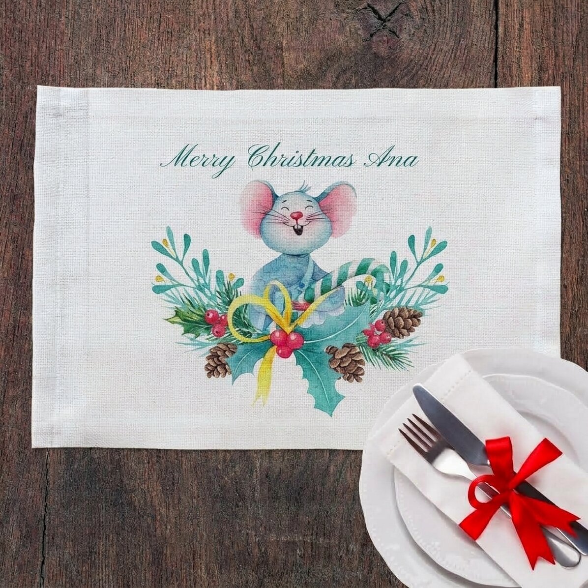 Personalised plate stand - Mice