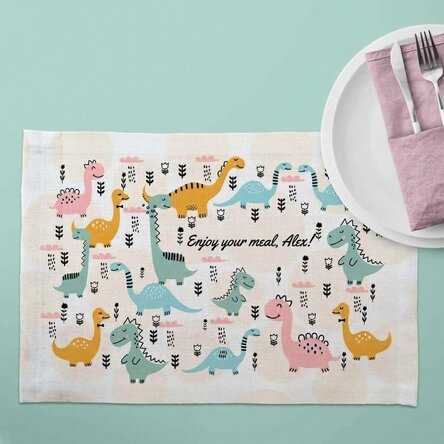 Personalised plate holder - Dino model