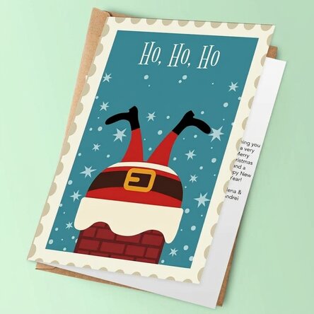 Personalised greeting card - Ho ho ho!