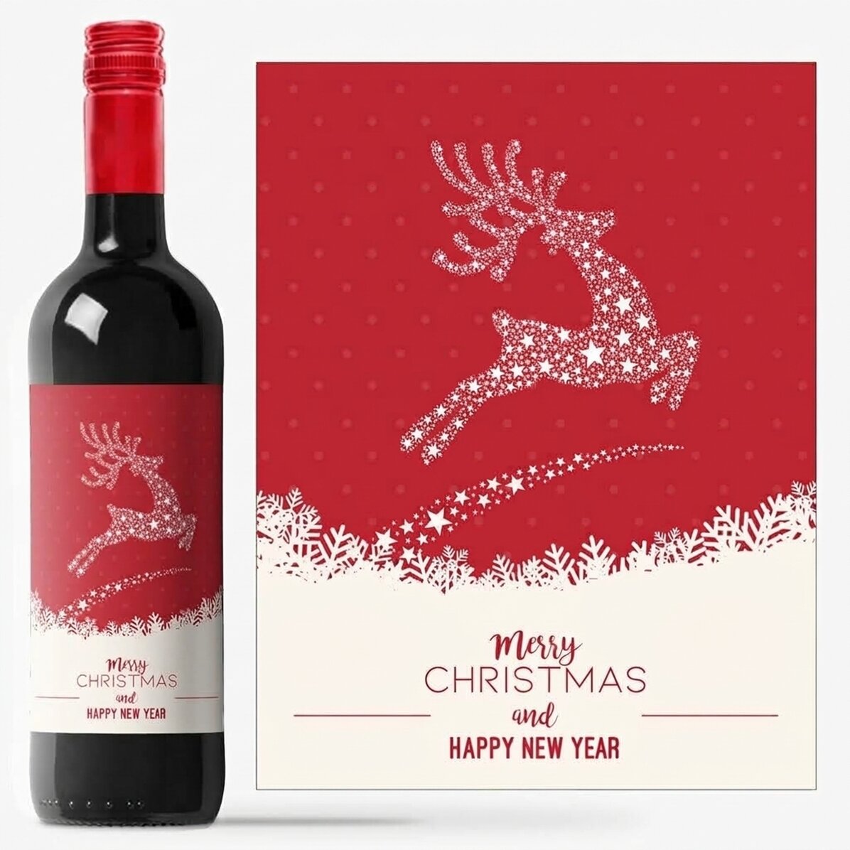 Personalised wine with text - Reni model