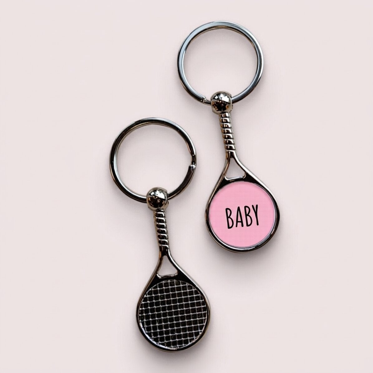 Personalised keyring with text - Baby