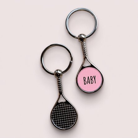 Personalised keyring with text - Baby
