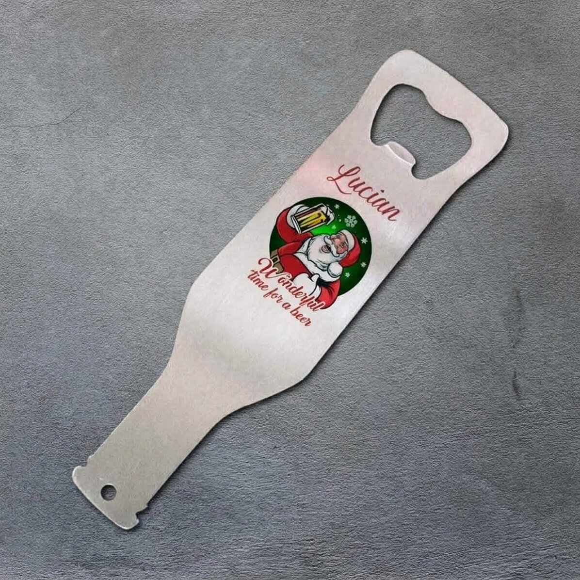 Personalised beer opener - Santa Claus