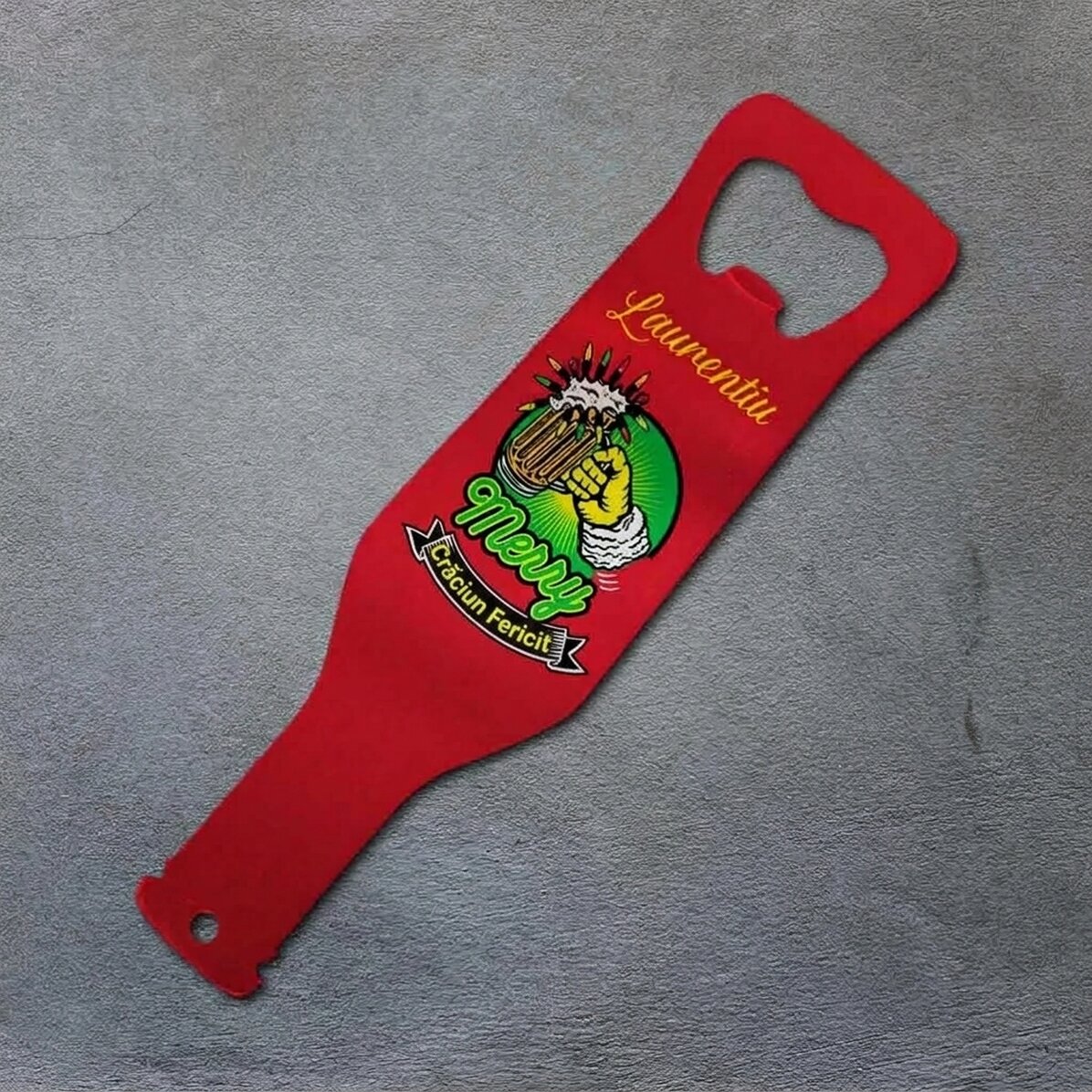Personalised beer opener - Merry Christmas