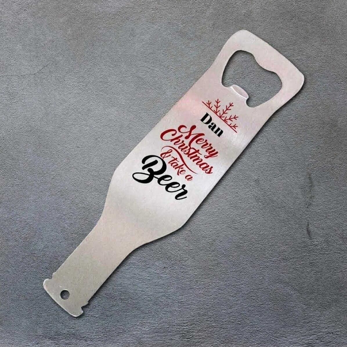 Personalised beer opener - Christmas beer