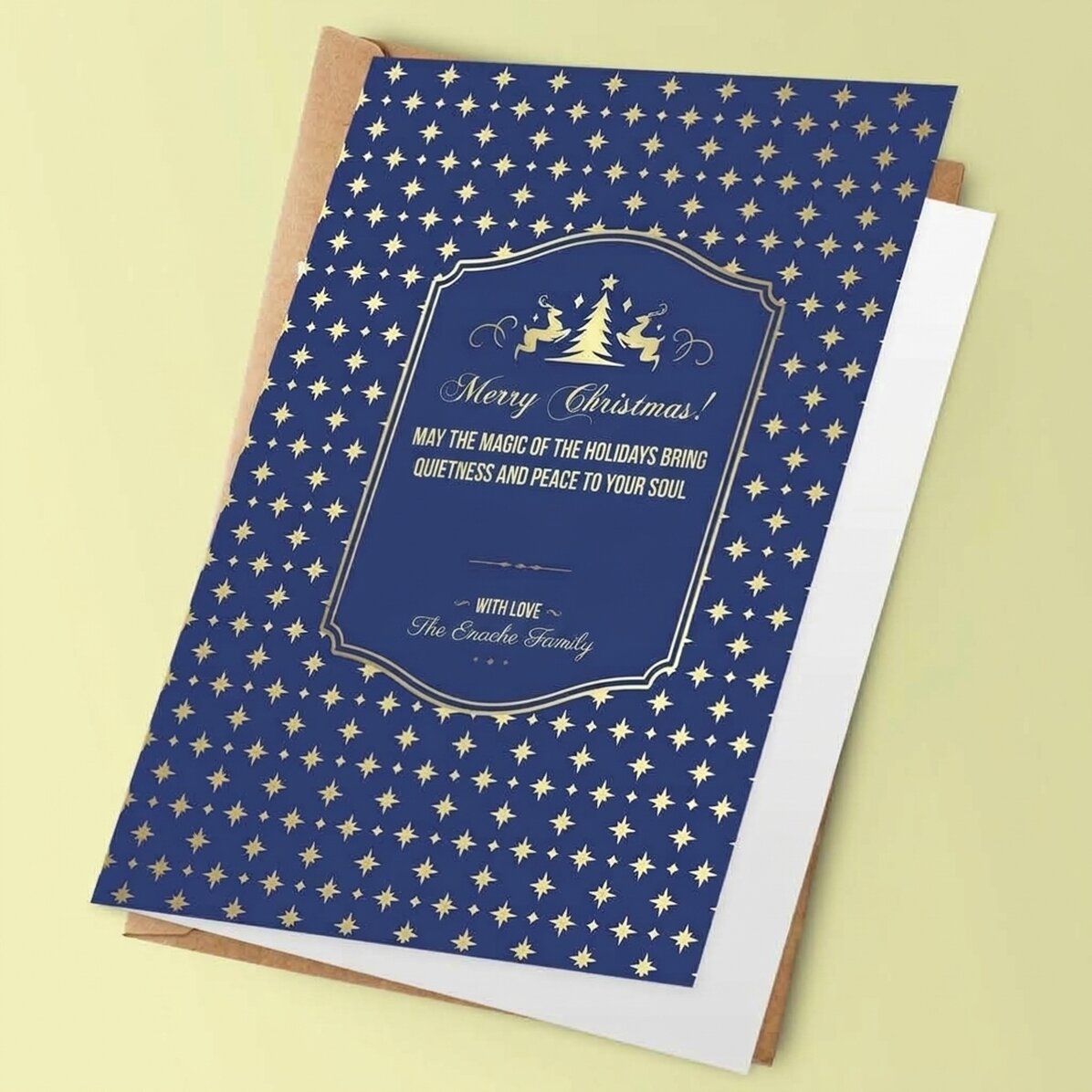 Personalised greeting card with text - Sparkle design