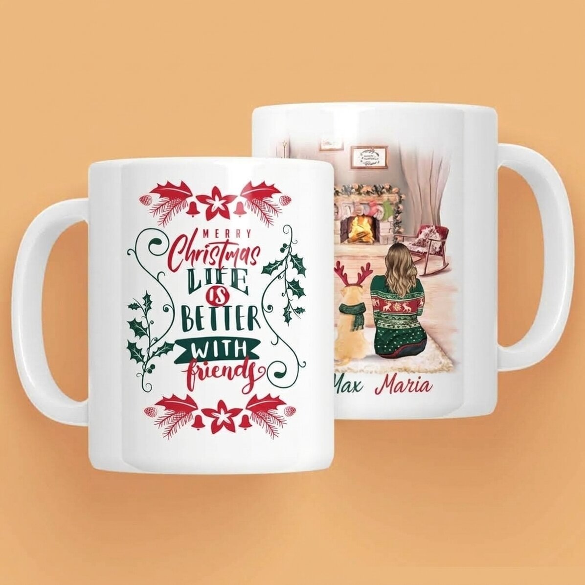 Personalised mug with text - Winter