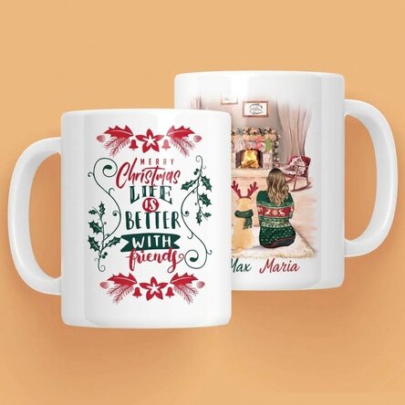 Personalised mug with text - Winter