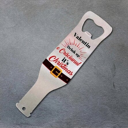 Personalised beer opener - Drink up Grinch