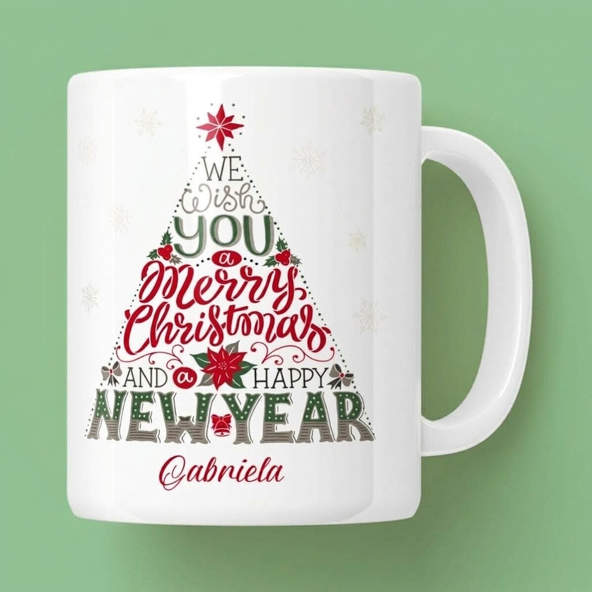 Personalised mug with text - Happy New Year