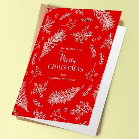 Personalised greeting card with text - Model Pin 2