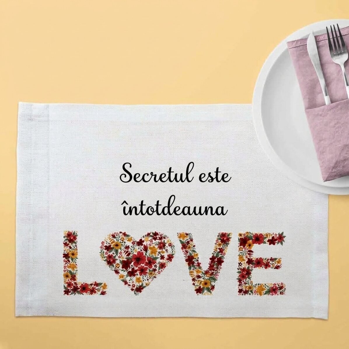 Personalised plate stand - The secret ingredient