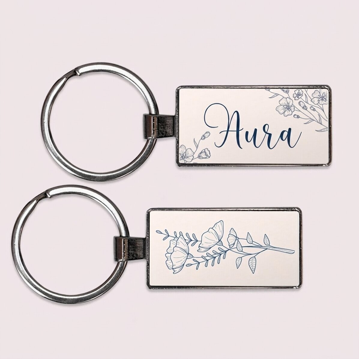 Personalised keyring with name