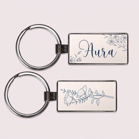 Personalised keyring with name