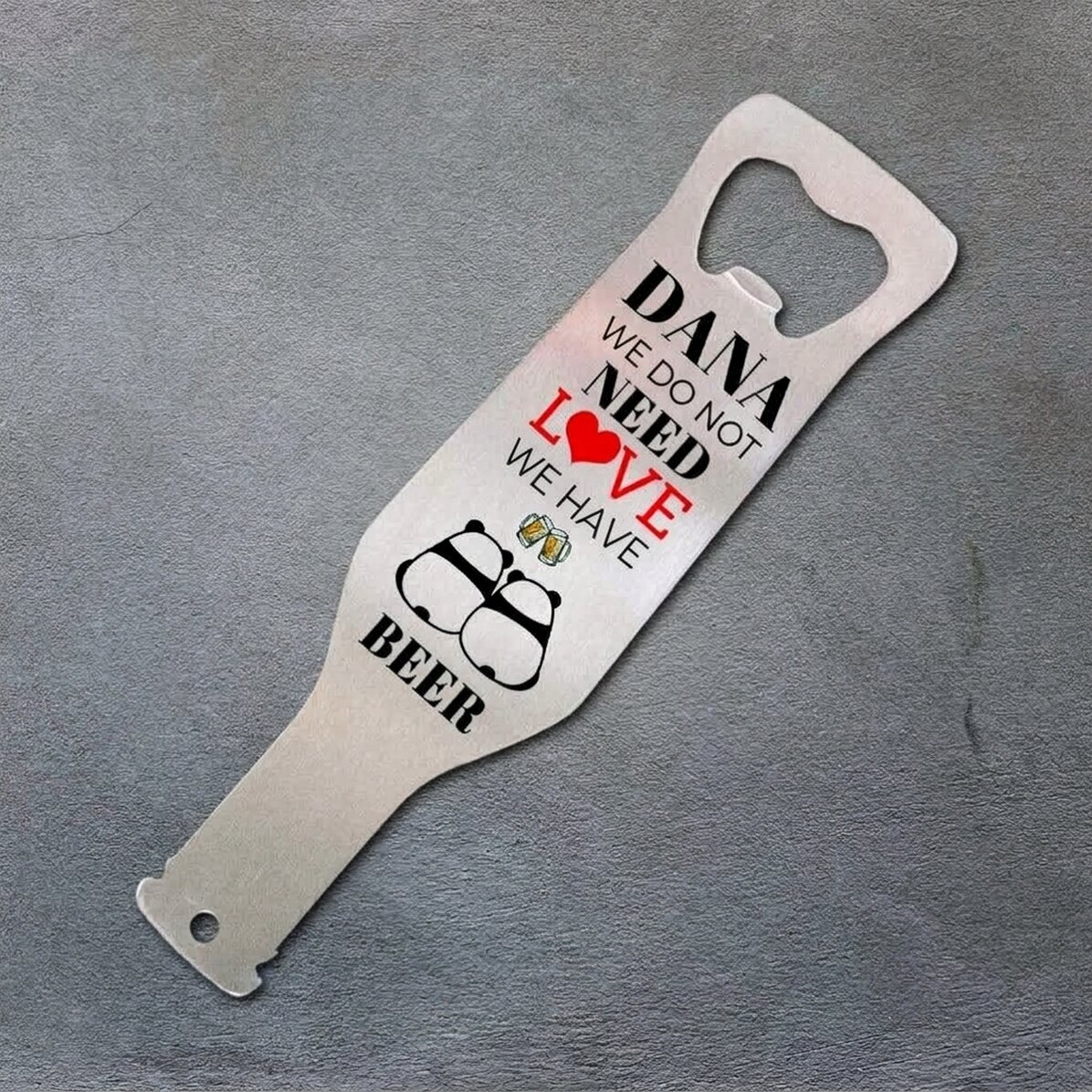 Personalised beer opener - Beer is better than love