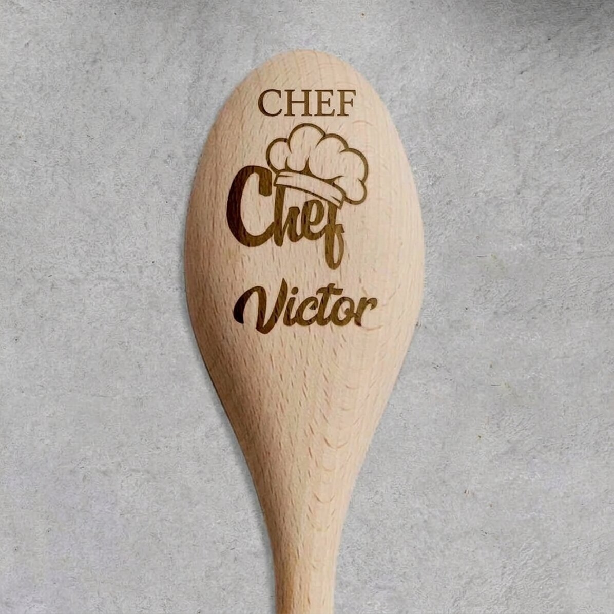 Personalised wooden spoon - Cook