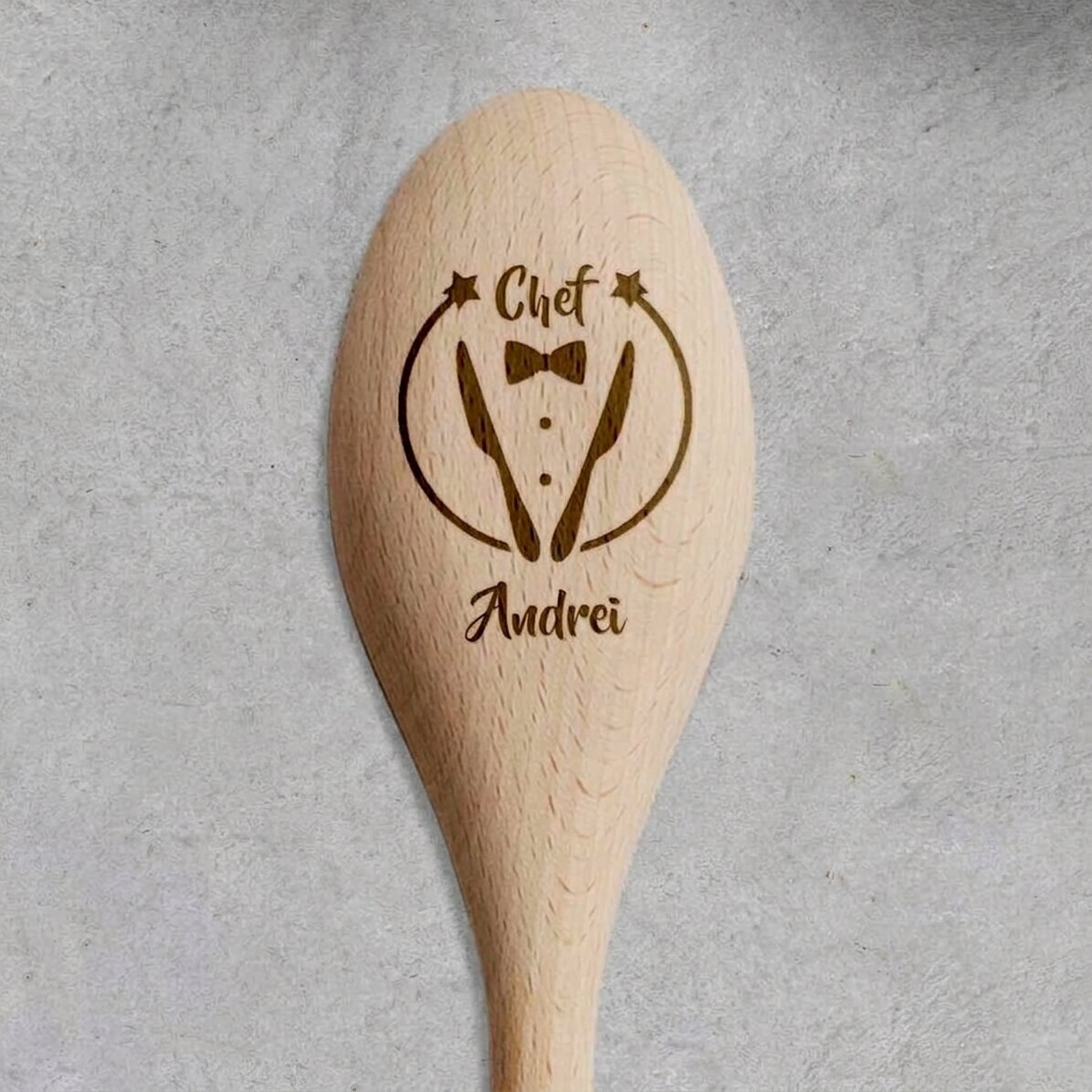Personalised wooden spoon - Chef cook
