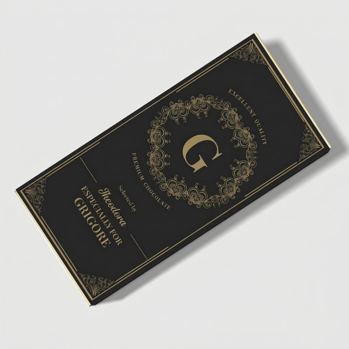 Personalised chocolate with text - Monogram