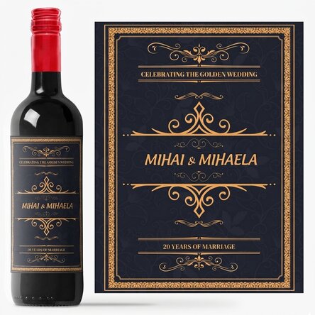 Personalised wine with text - Celebration
