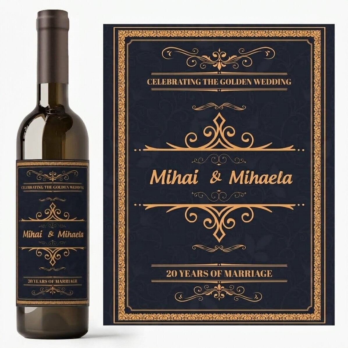 Personalised wine with text - Celebration