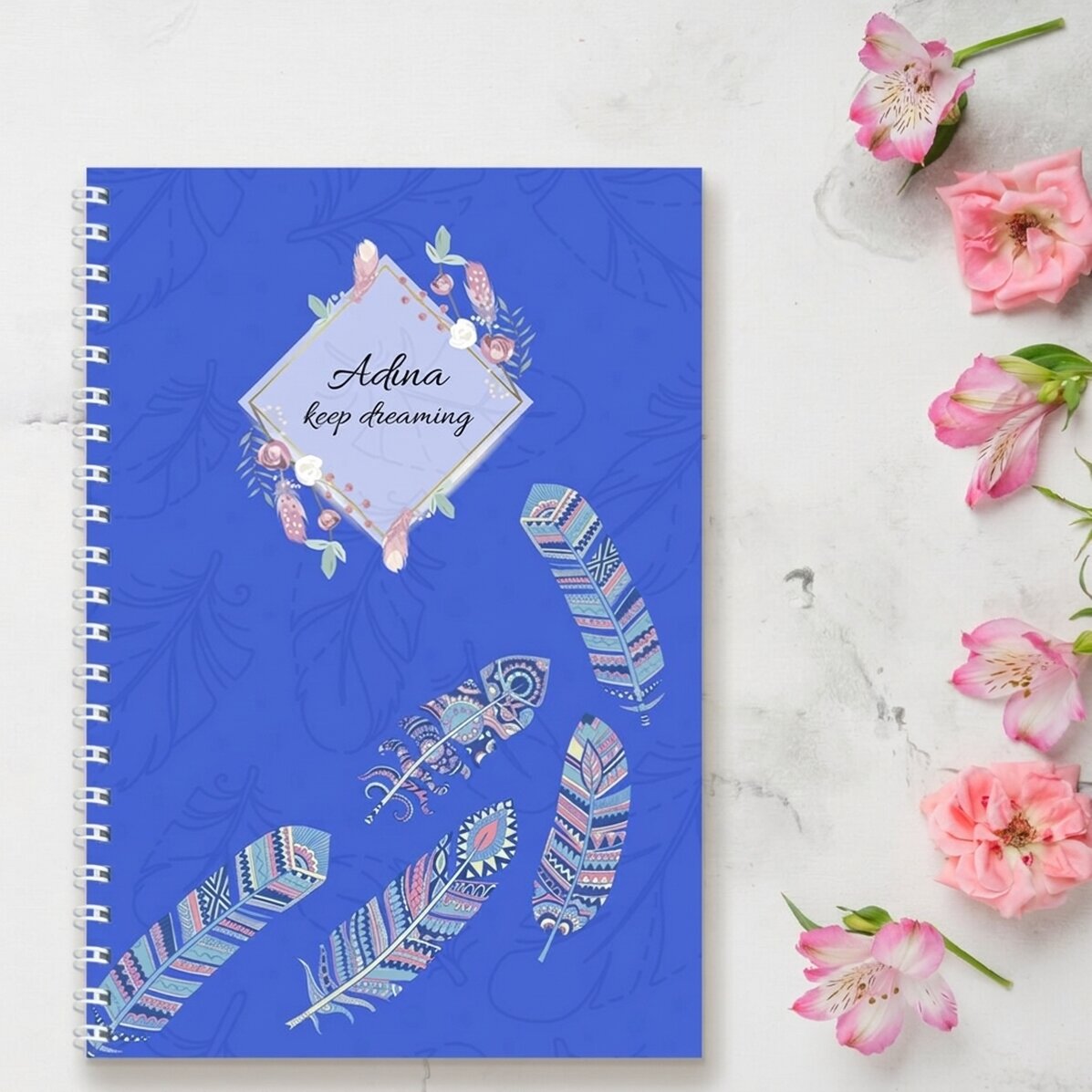 Personalised notebook with text - Keep dreaming
