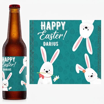 Personalised beer with text - Happy Easter