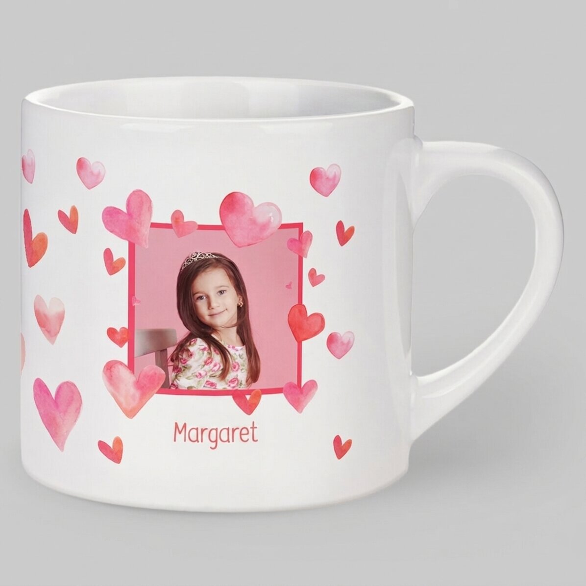 Personalised mug for children - Hearts
