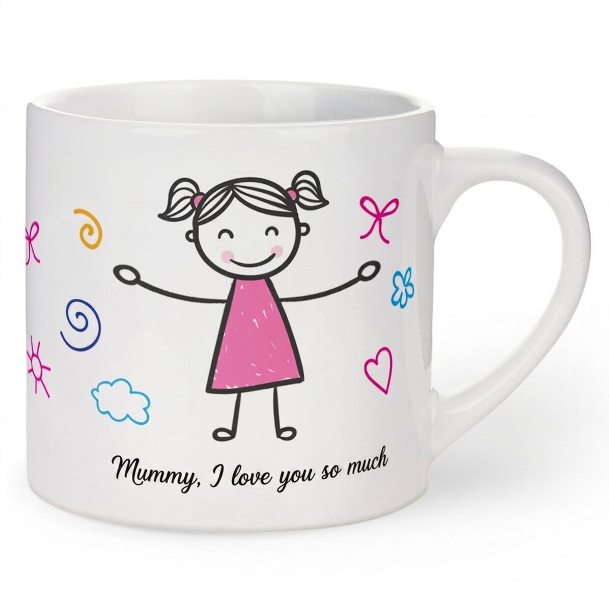 Personalised mug for children with text - Little girl