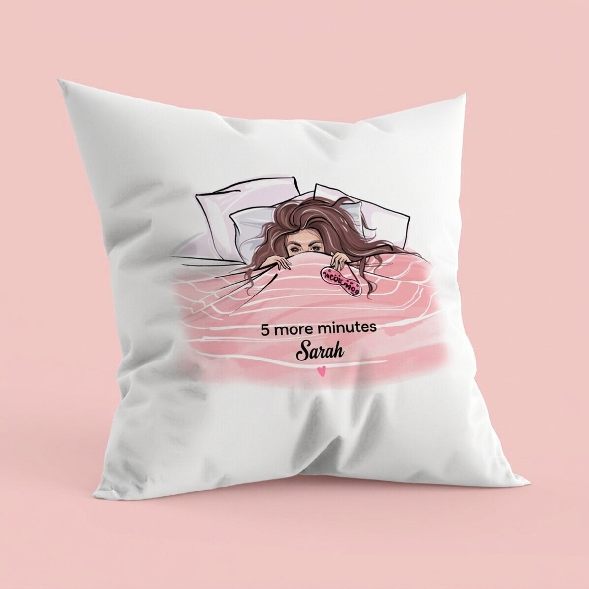 Personalised cushion with text - Sleeping beauty