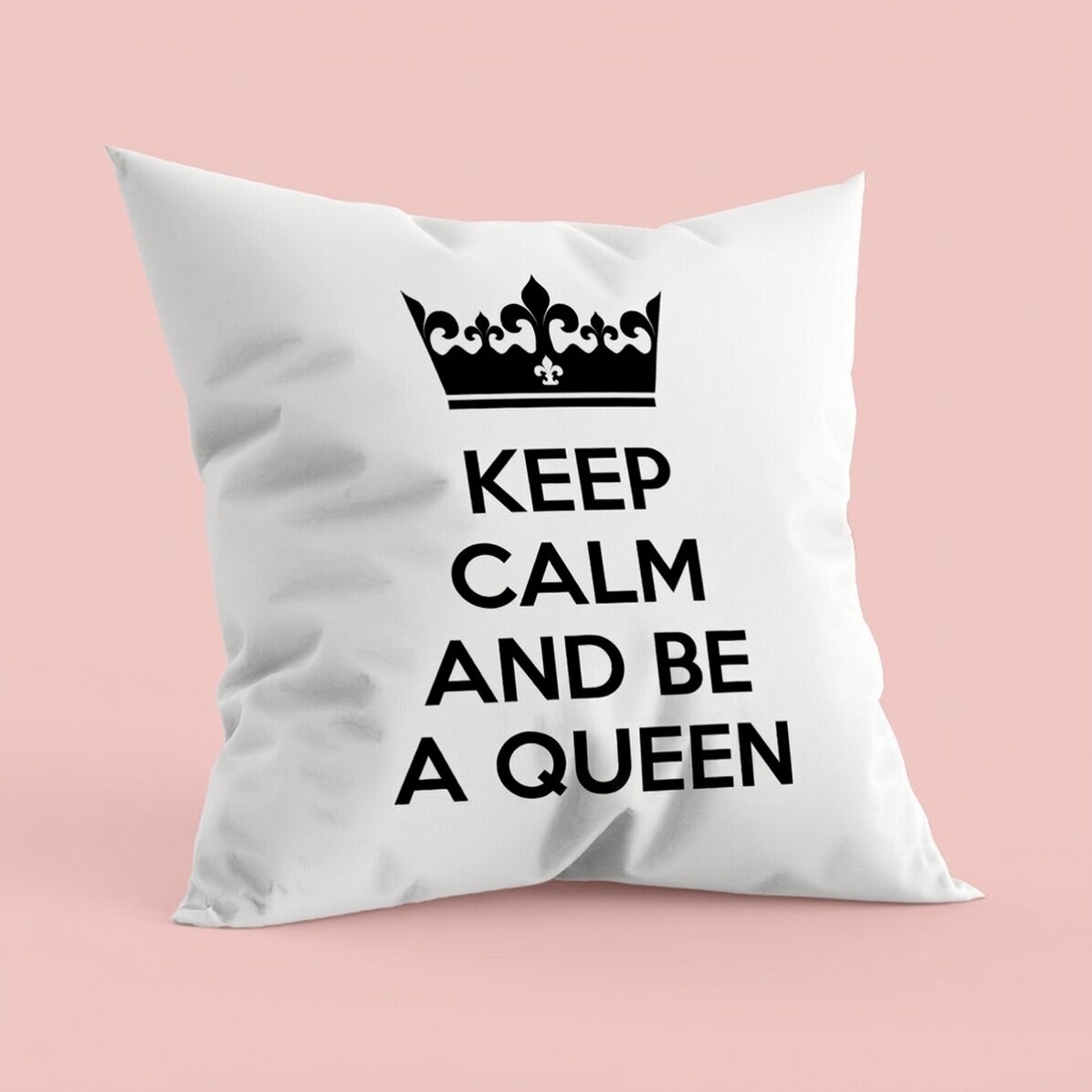 Personalised cushion with text - Keep Calm