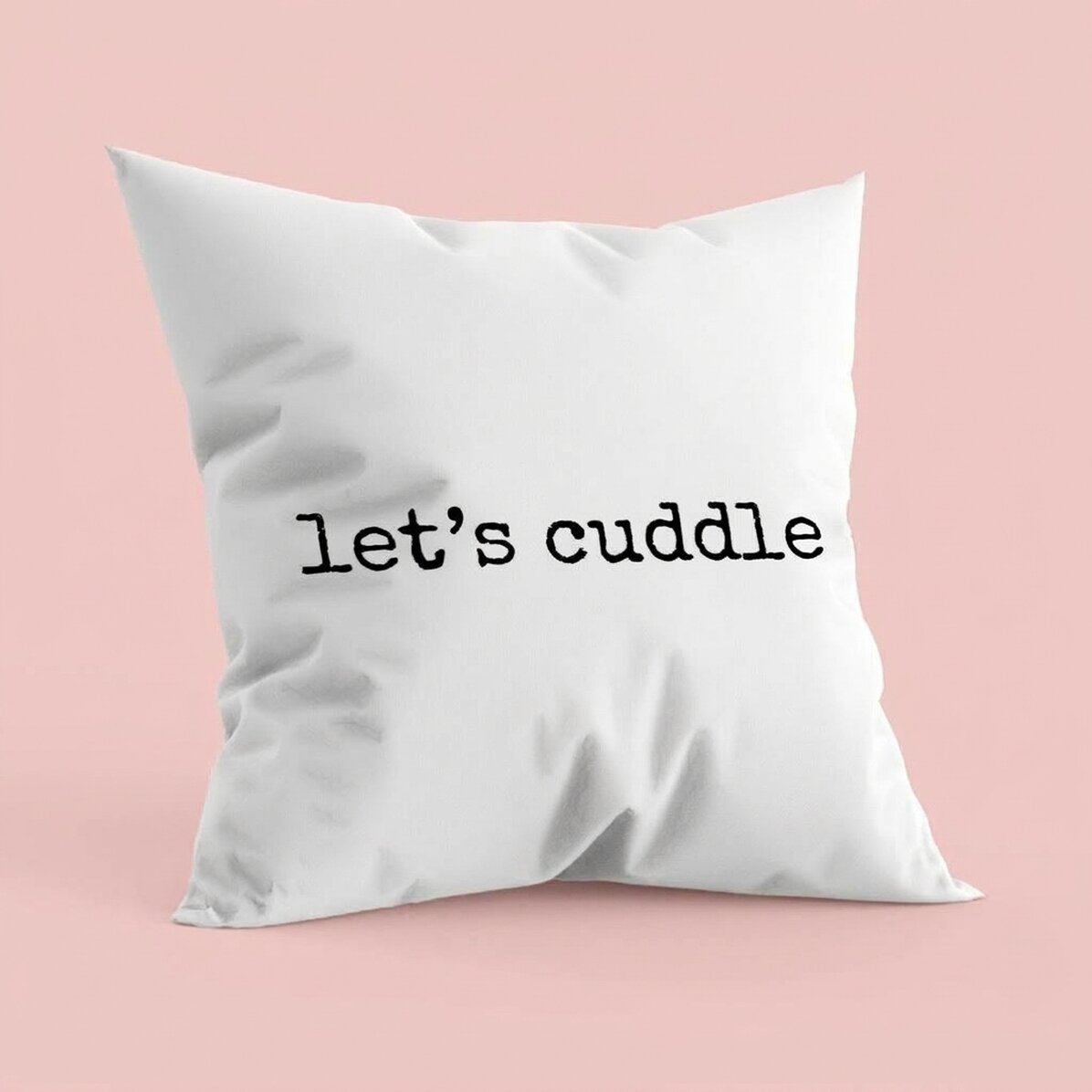 Personalised cushion with text - Let