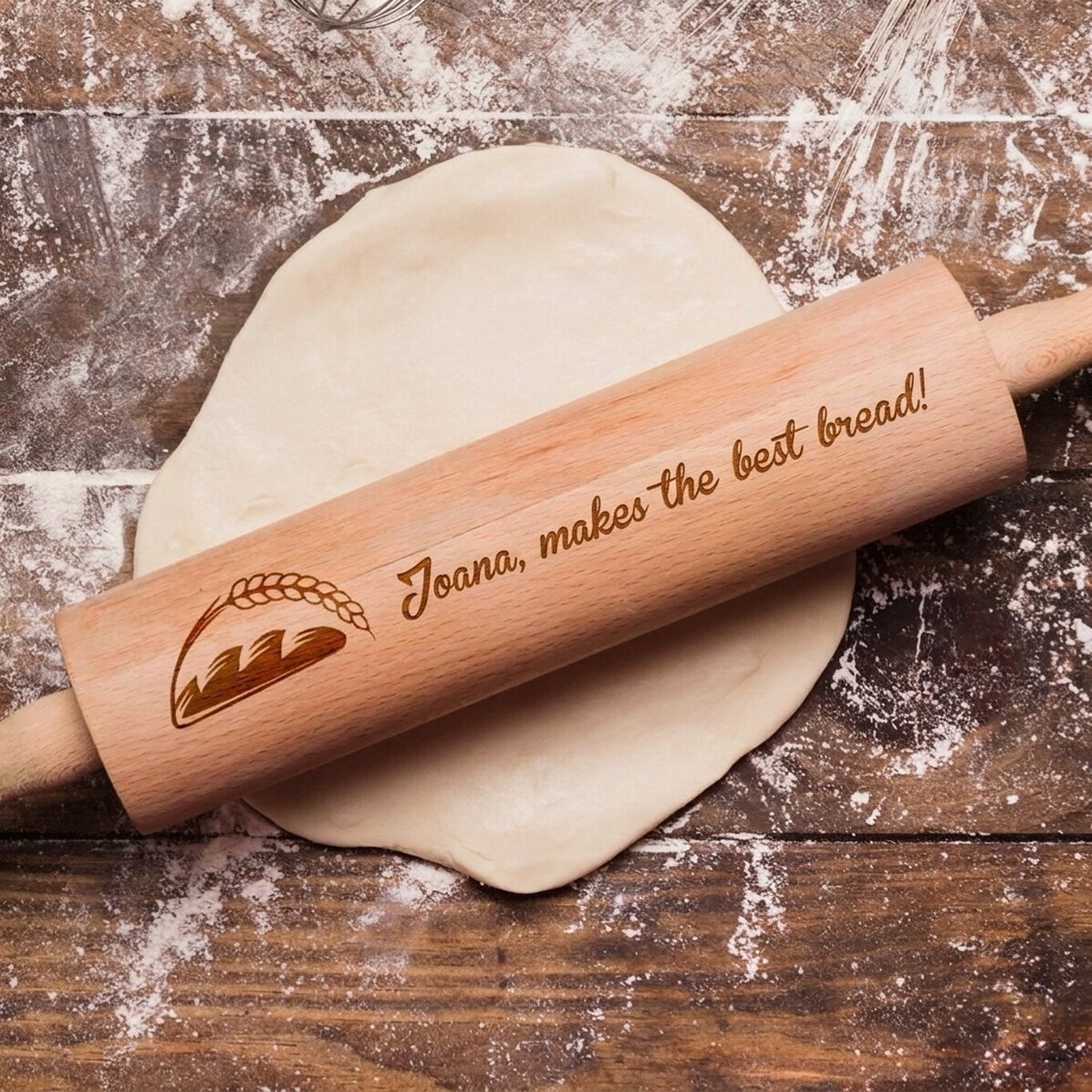 Personalised wooden rolling pin - The best rolling pins