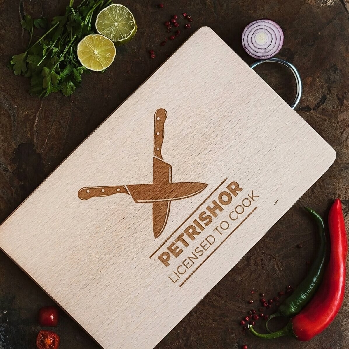 Customised chopper - Licensed to cook