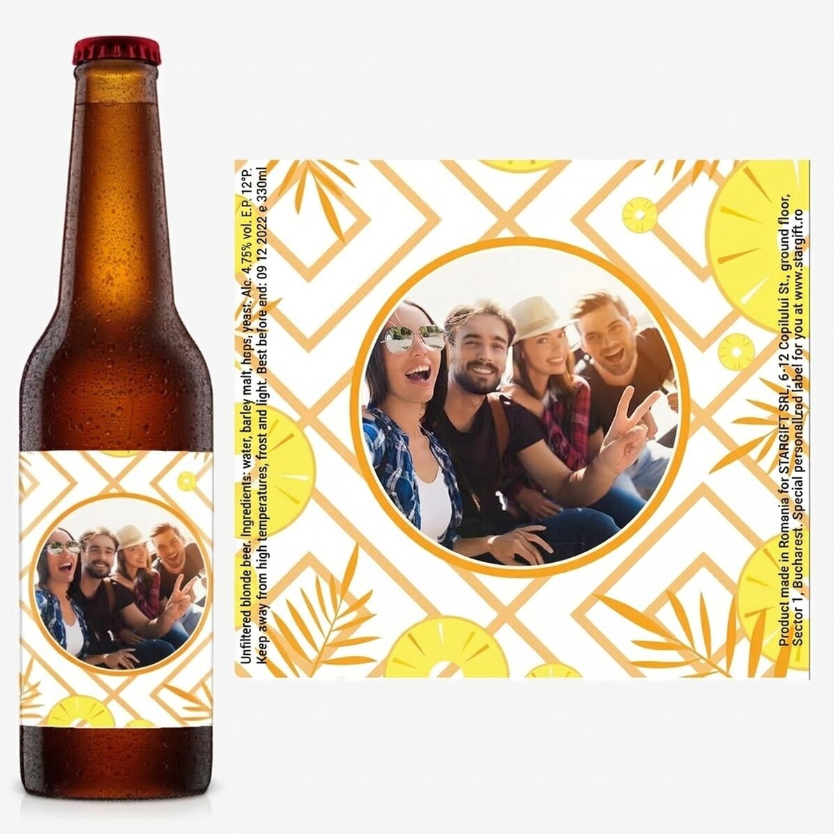 Personalised beer with photo - Enjoy the summer