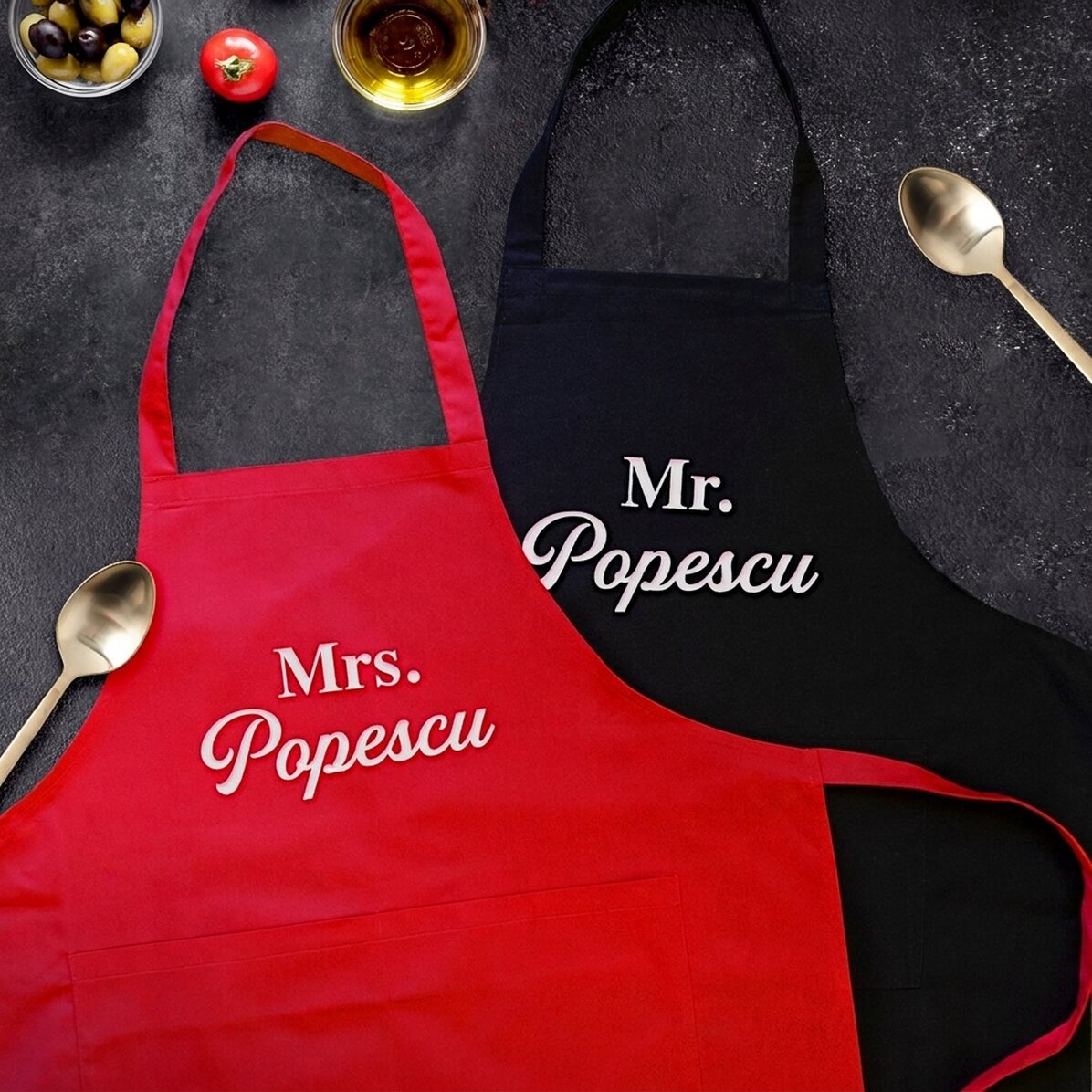 Personalised matching sets for couples - Mr and Mrs