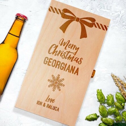 Personalised beer box for three bottles - Present