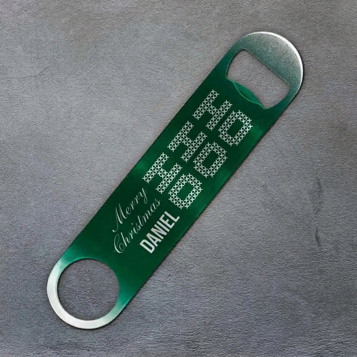 Personalised beer opener with text - Ho ho ho