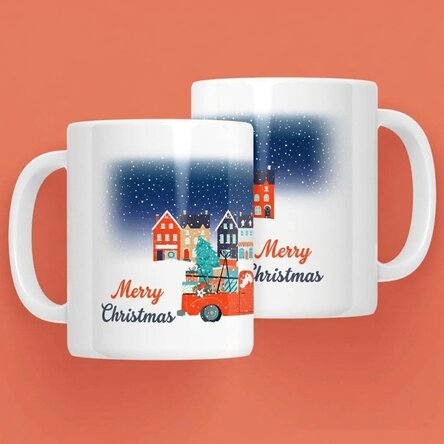 Personalised mug with text - Christmas Night