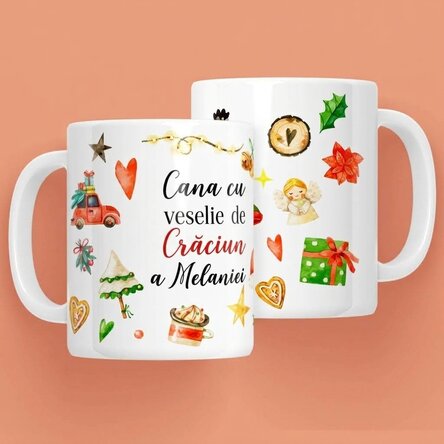 Personalised mug with your name - Christmas Cheer