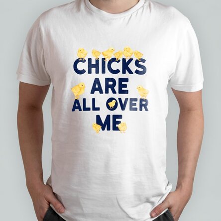 Tricou din bumbac - Chicks all over