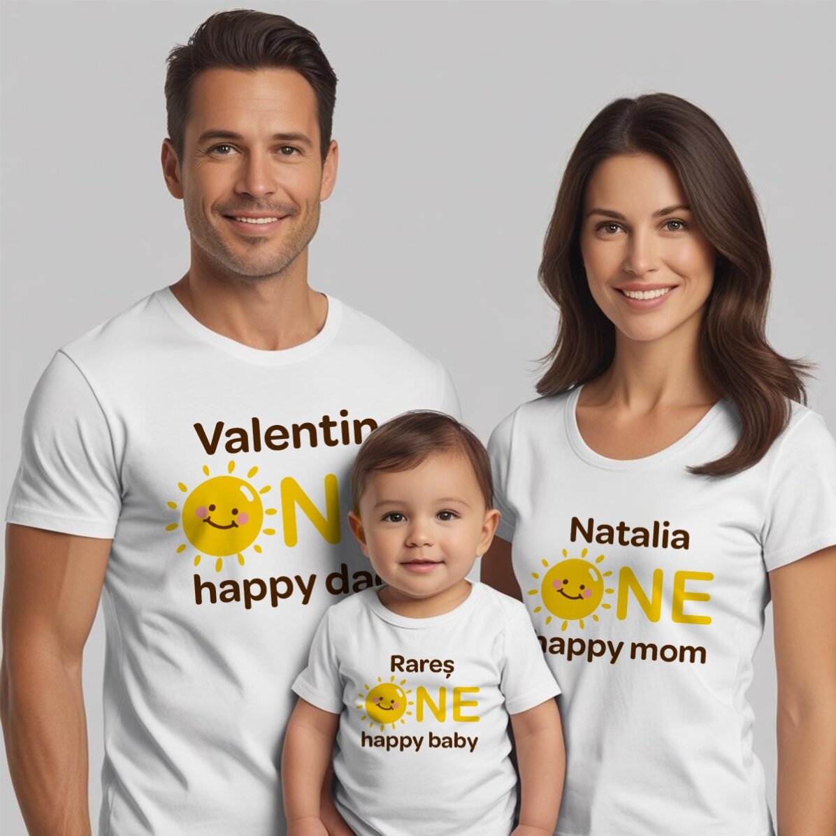 Tricou din bumbac pentru copii/adulți personalizat - One 